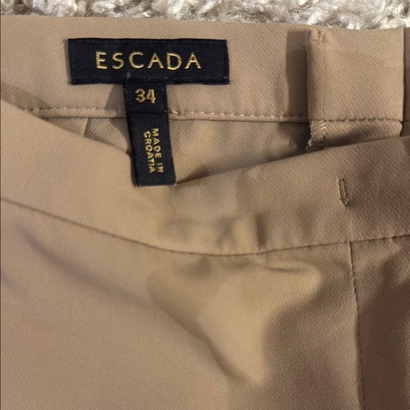 Escada Tan Pants size 34 - Picture 2 of 3